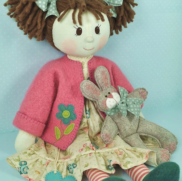 Millie Rosie Rag Doll Pattern Folksy