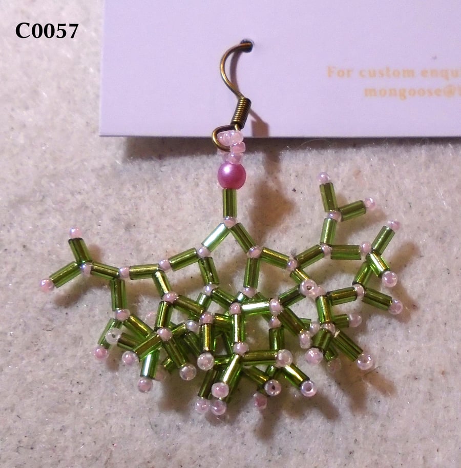 Fractal-style earrings (customisable)