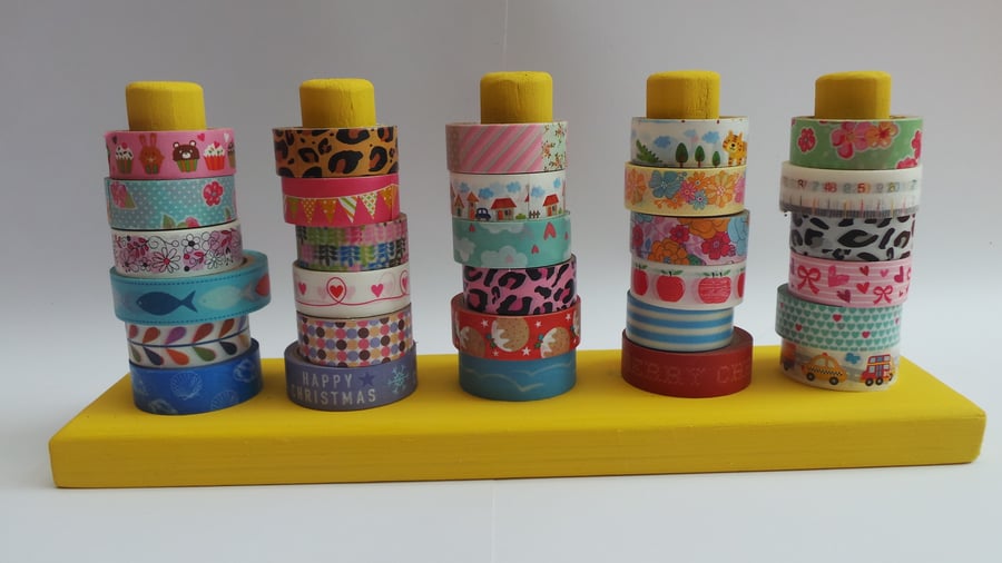 Washi Tape Storage Display Rack to hold 30 tapes Any Colour