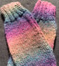Hand Knitted Sparkly Fingerless Wrist Warmers