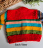 Designer Hand Knitted Multicoloured Baby Cardigan Size 9 - 18 months - Image 5
