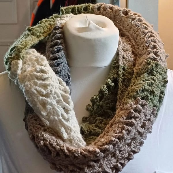 Crochet Infinity Scarf