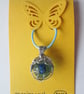 Blue glass marble pendant. Necklace - Image 2