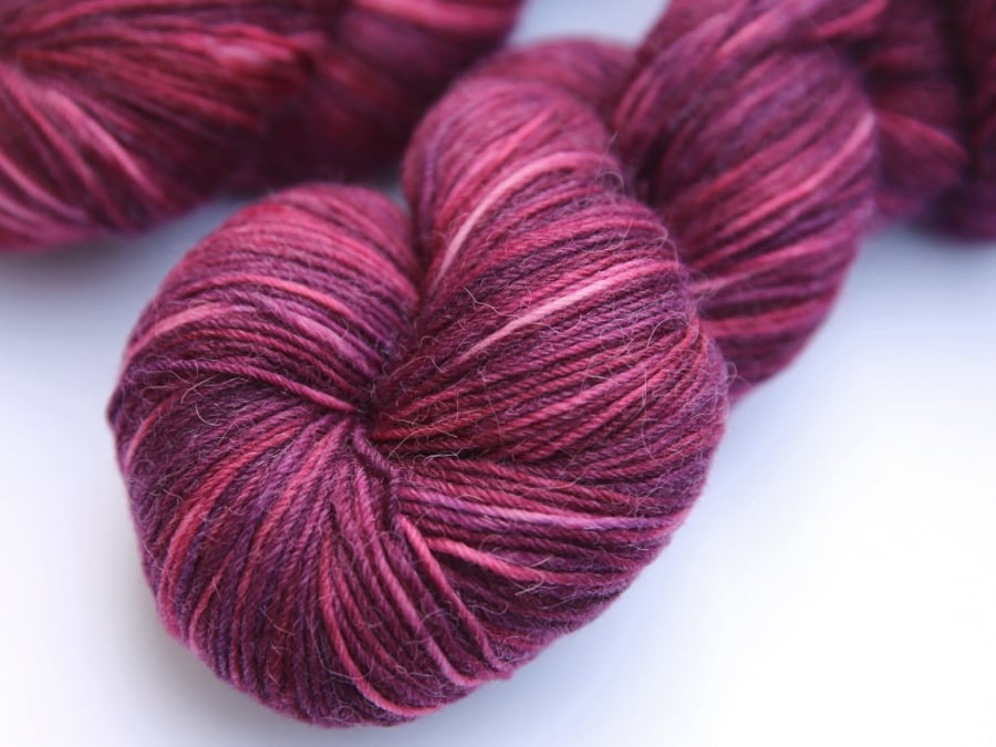 SALE: Forest Fruits - Squashy merino alpaca nylon 4-ply yarn