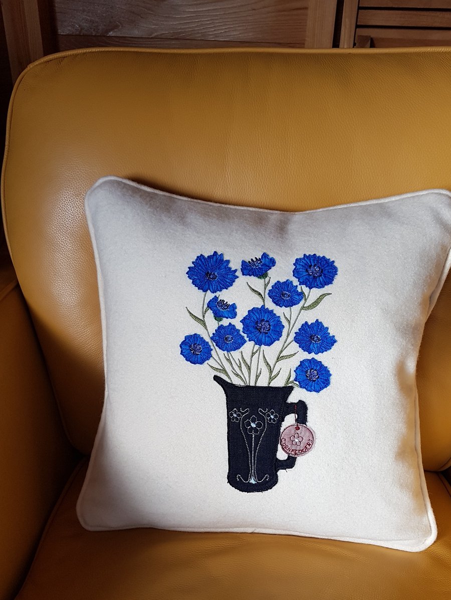 Cornflower cushion