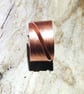 Handmade Wide Copper Ring UK Size T (RGCUOPT1) - UK Free Post - Image 2