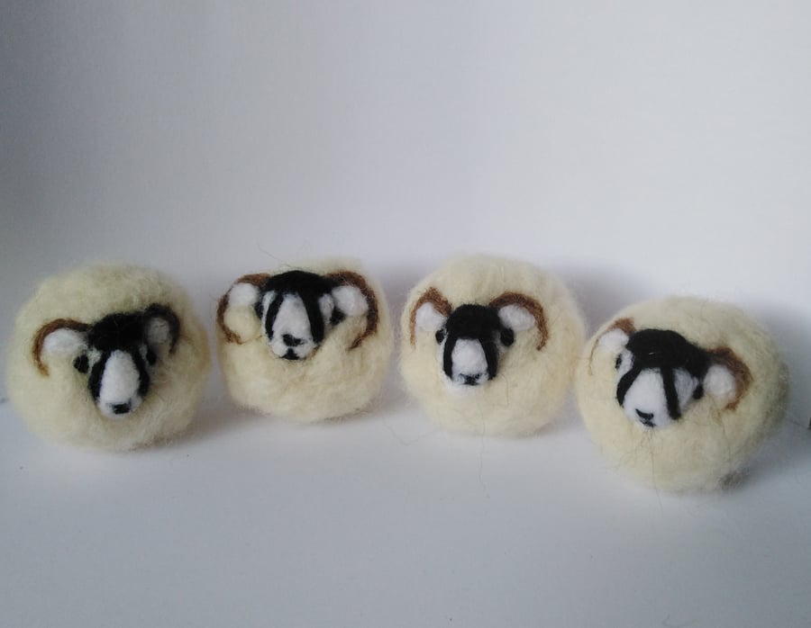 Needle Felt, Eco friendly, 100% pure sheep wool, tumble dryer laundry balls. 