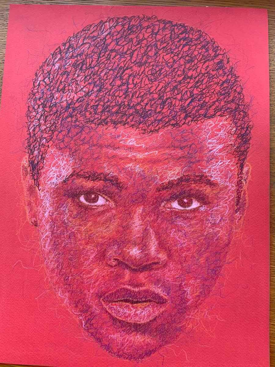 A portrait of Muhammad Ali 