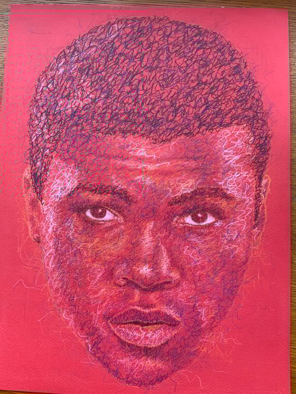 A portrait of Muhammad Ali 