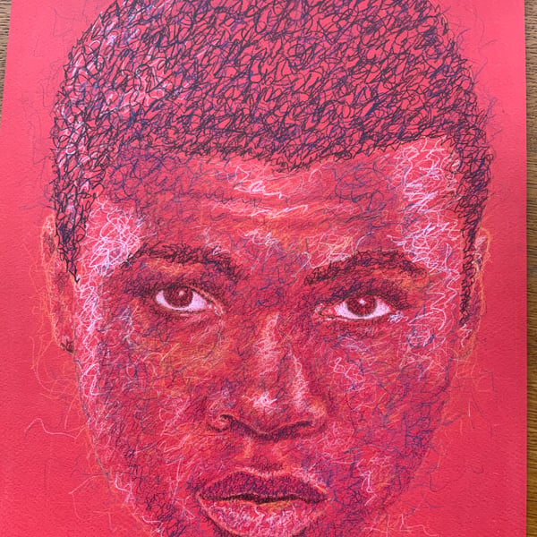 A portrait of Muhammad Ali 