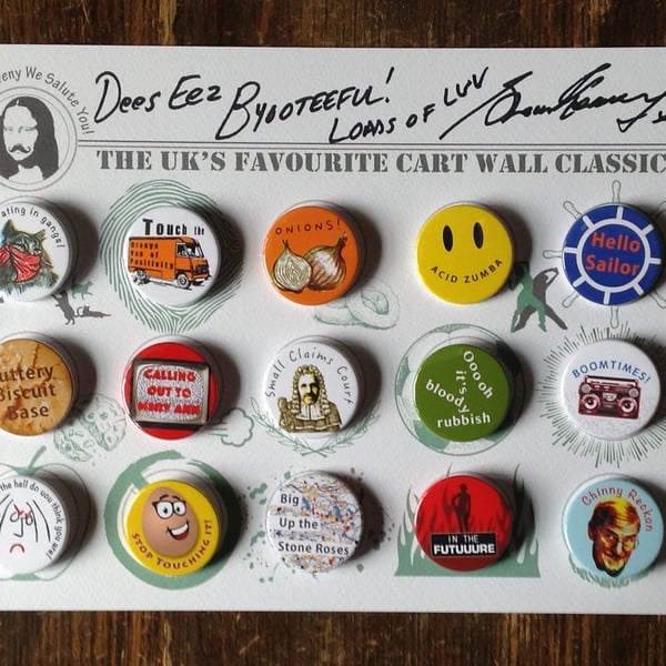 Limited Edition Signed Shaun Keaveny Cart Wall Badge Art Piece. A4. 