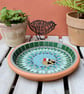 Goldfinch Feathered Friend Mosaic Bird Bath - Image 3