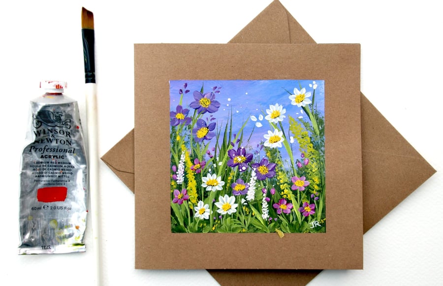 Original Art - Greetings Card "Cottage Garden (Ref No 156)