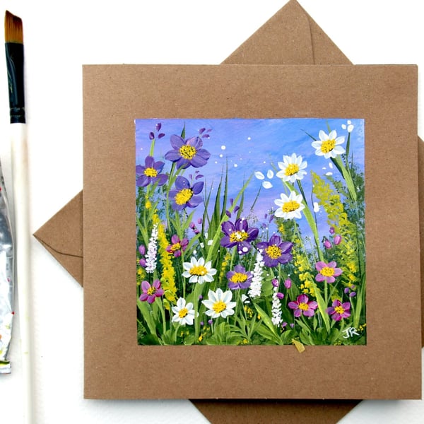 Original Art - Greetings Card "Cottage Garden (Ref No 156)