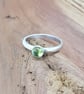 Peridot Amethyst Garnet Citrine Sterling Stacker Ring - Image 2