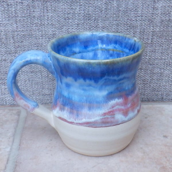 Coffee mug tea cup hand thrown stoneware pottery wheel handmade ceramic 