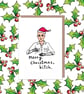 Gigi Goode Rupaul's Drag Race Snatch Game Maria the Robot Christmas Card