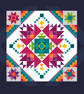 147 Cross Stitch Pattern Geometric Shaker Patchwork Amish Barn Quilt Block Folk - Image 1