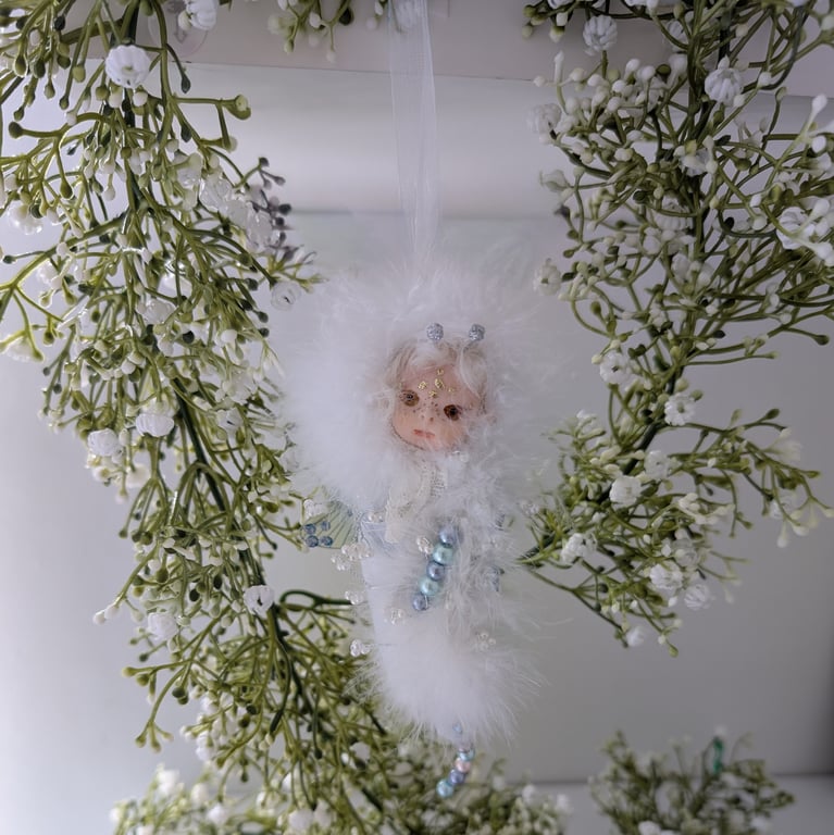 Fairy Flutter Ice fairy Cocoon OOAK Handcrafted