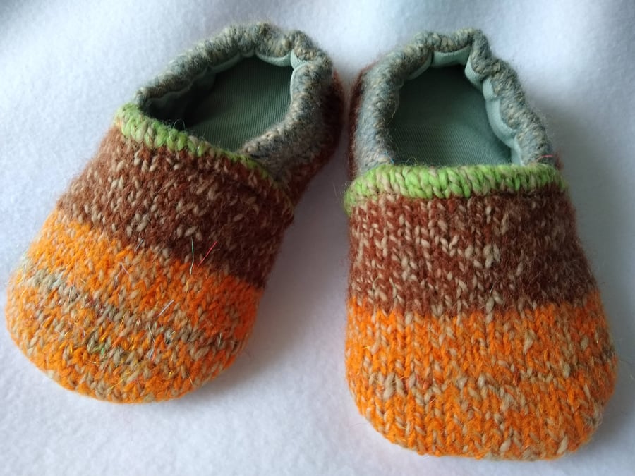 Childrens wool indoor shoes or slippers kids Size 5