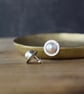 Luxury Pearl Stud Earrings in Sterling Silver - Elegant Bridal Jewellery  - Image 9