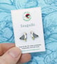 Seagull Earrings, Seabird Studs, Silver Plated or Sterling Silver Backs, Seaside - Image 1