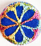 Buttons 1 inch button Hand Dyed Silks and Cottons Free Machine Embroidery Button