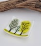 Small Handmade Tree Design Fused Glass Trinket Dish - Image 7