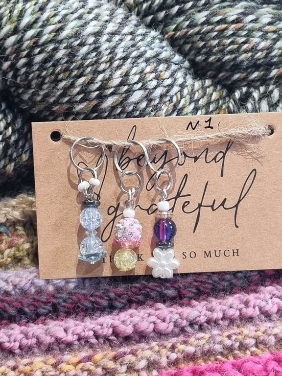 Ha made bead stitch markers 