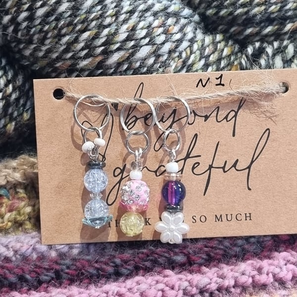 Ha made bead stitch markers 