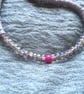 Grey and pink neckace - Image 2