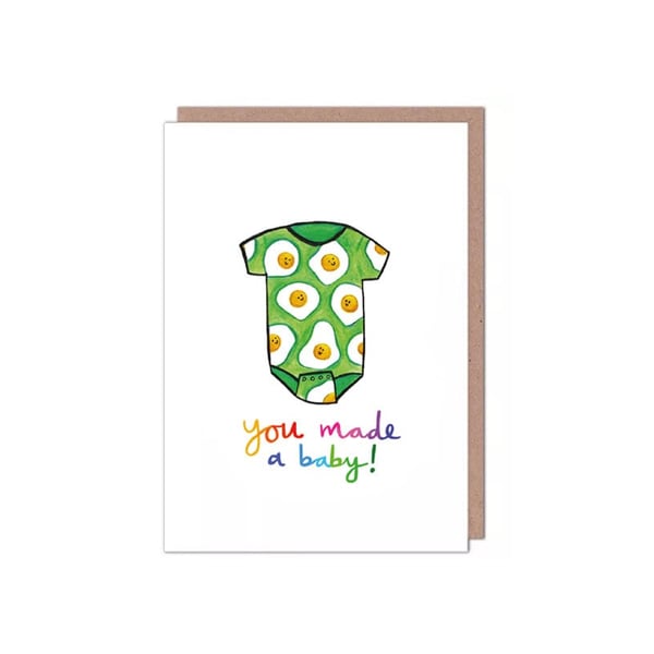 New Baby 'You Made a Baby' Congratulations Birth Card