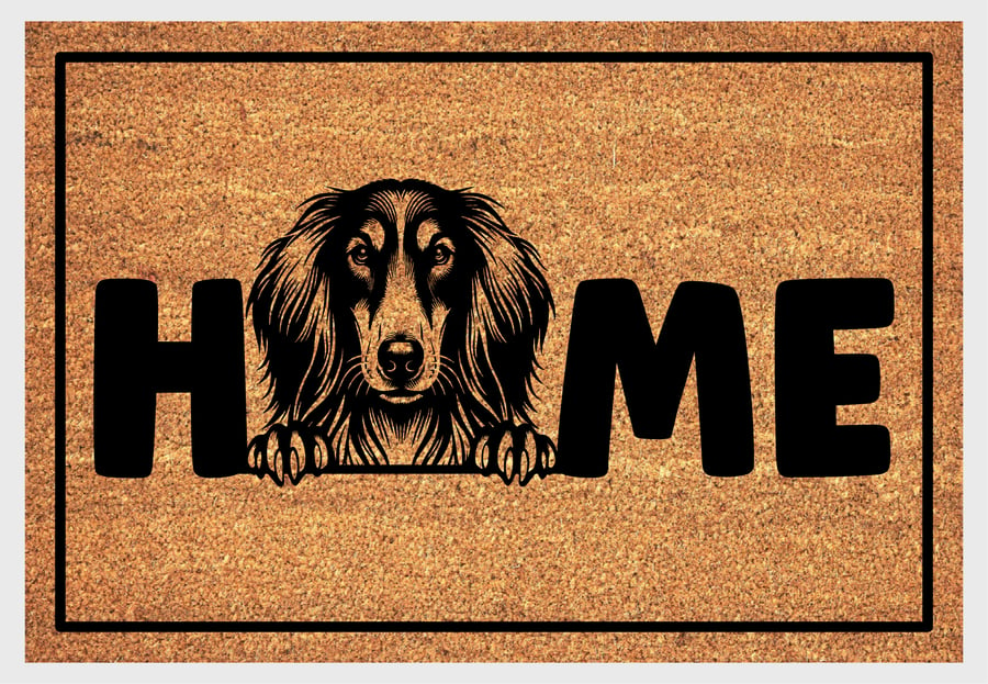 Saluki Home Door Mat - Saluki Welcome Mat - 3 Sizes