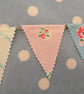 Teeny tiny cotton fabric bunting with twine  - Image 2