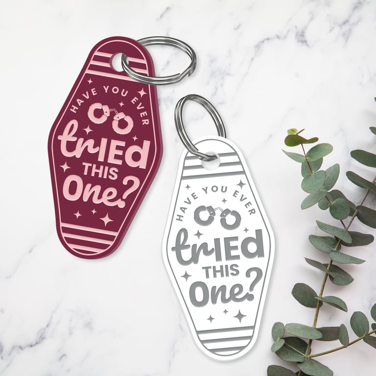 Ever Tried This One - Cuffs Motel Keyring: Juno Keychain, Sabrina Carpenter