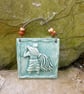 wall decor Zodiac AQUARIUS birthday zodiac sign handmade in cornwall domspottery - Image 4