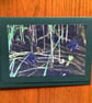 Handmade original photo card 'Two moorhen chicks'