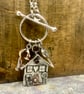 Handmade Silver Gingerbread House Pendant - Image 4
