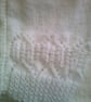 White 20 inch v Neck Cardigan with Lacy Design - Image 3