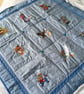 Nursery Rhyme Quilt. Eye-spy, Toddler bed cover, Play mat, Travel Cot, Camping. - Image 1