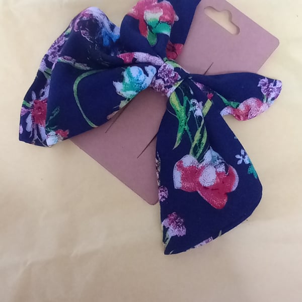 HAIR BOW SLIDE HANDMADE 