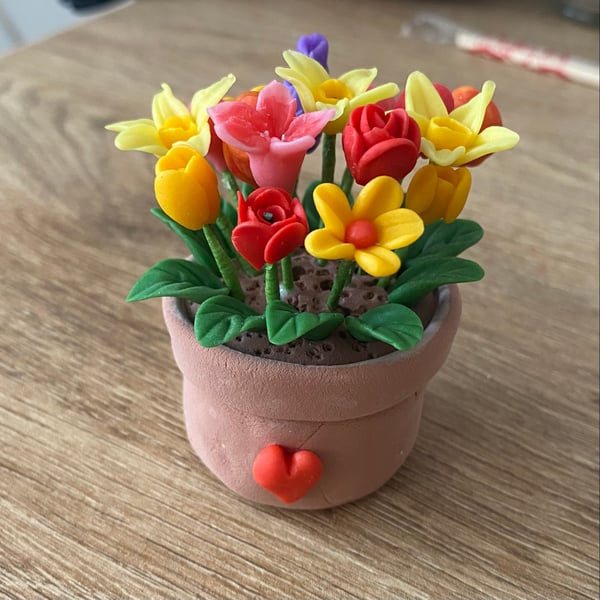 Handmade Clay Flower Pot