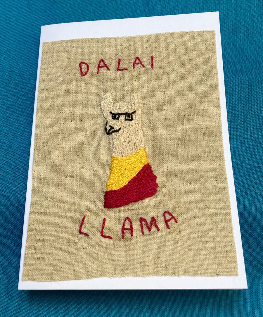 "Dalai llama" greetings card.