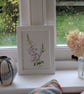 Pink foxglove, framed original watercolour painting  - Image 2