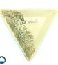 Ceramic votive holder with lace detail - Image 1