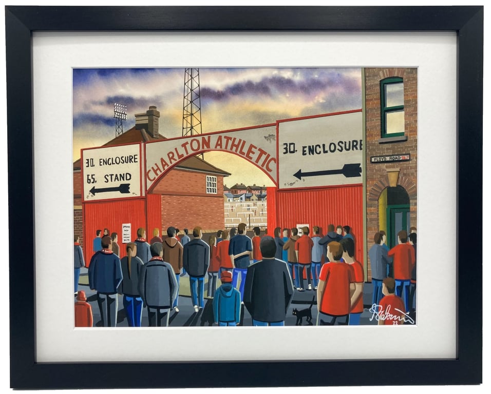 Charlton. Framed & Unframed Fine Art Print, Athletic Football Club, Stadium Gift