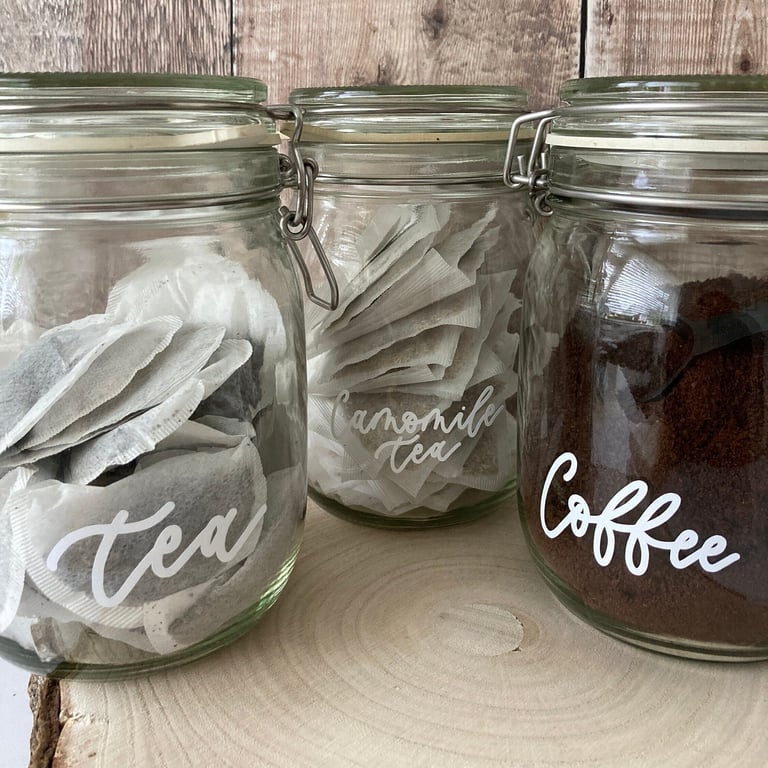 Personalised Vinyl Decals: Custom Modern Calligraphy Labels