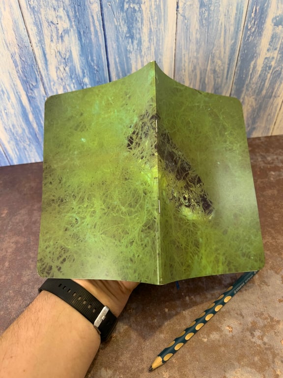 Notebook, Marine themed, A5 (ish), made from up-cycled and recycled materials.