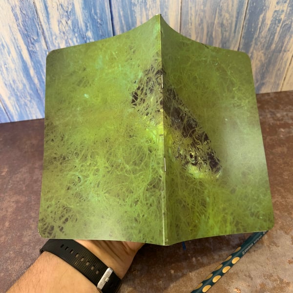 Notebook, Marine themed, A5 (ish), made from up-cycled and recycled materials.