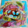 Unframed nest painting
